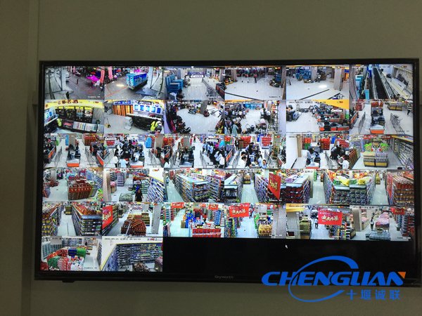 粵客隆購物廣場(chǎng)武當山店視頻監控32畫(huà)面（1號屏）