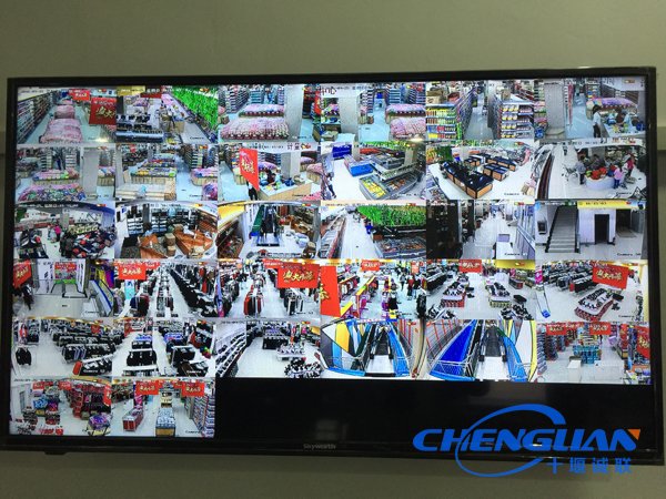 粵客隆購物廣場(chǎng)武當山店視頻監控32畫(huà)面（2號屏）