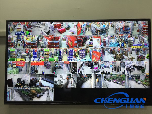 粵客隆購物廣場(chǎng)武當山店視頻監控32畫(huà)面（3號屏）